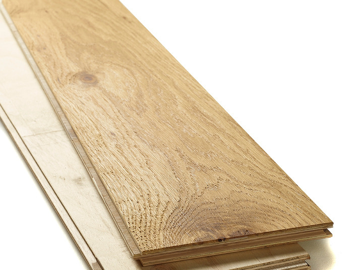 14x150mm Random Length Natural Oak Brushed & Lacquered