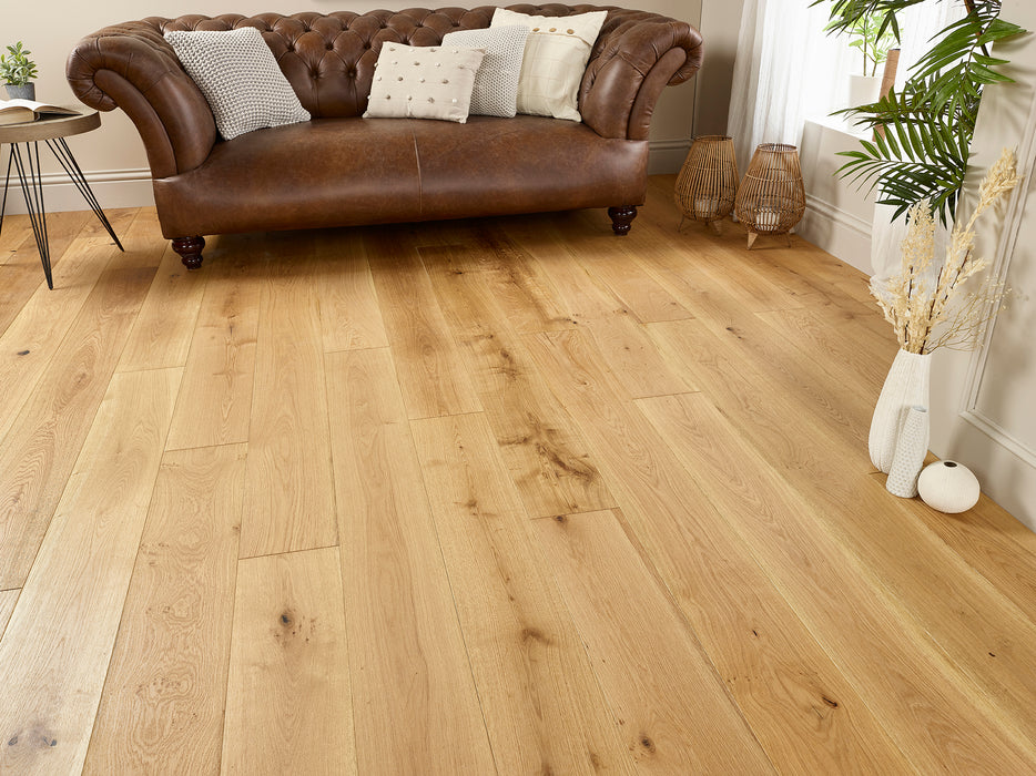 15x190mm Natural Brushed & Oiled Engineered Oak Flooring