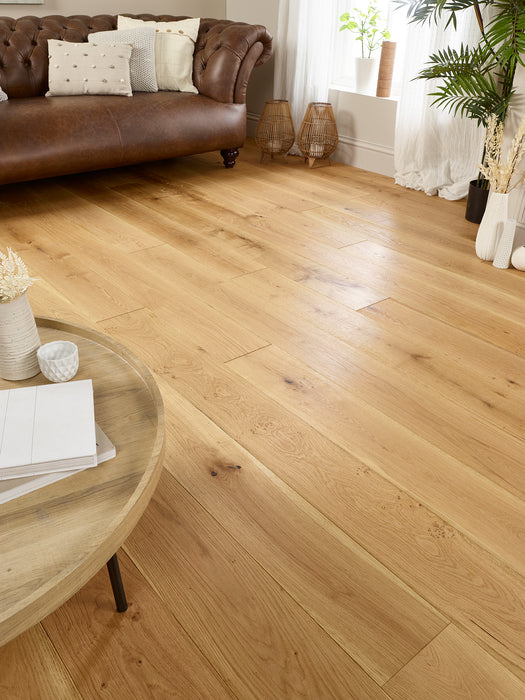 15x190mm Natural Brushed & Oiled Engineered Oak Flooring