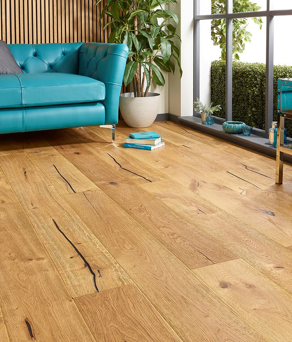 15x220mm Natural Distressed Oak Wide Plank
