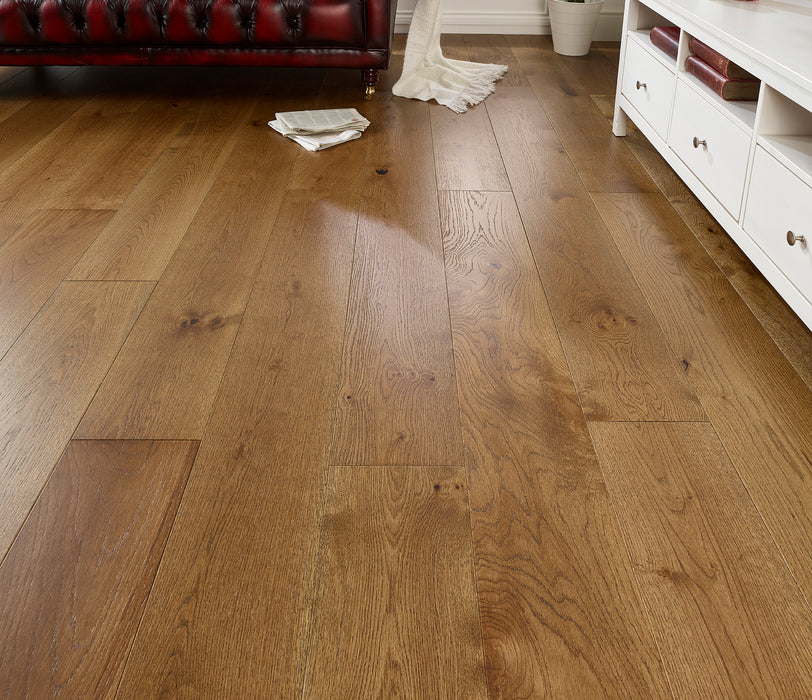 15x220mm Cognac Distressed Oak Wide Plank
