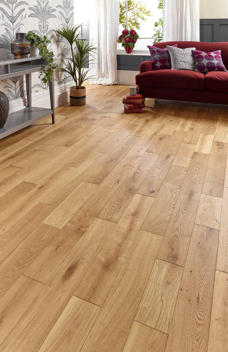 18x125mm Natural Oiled Solid Oak Flooring