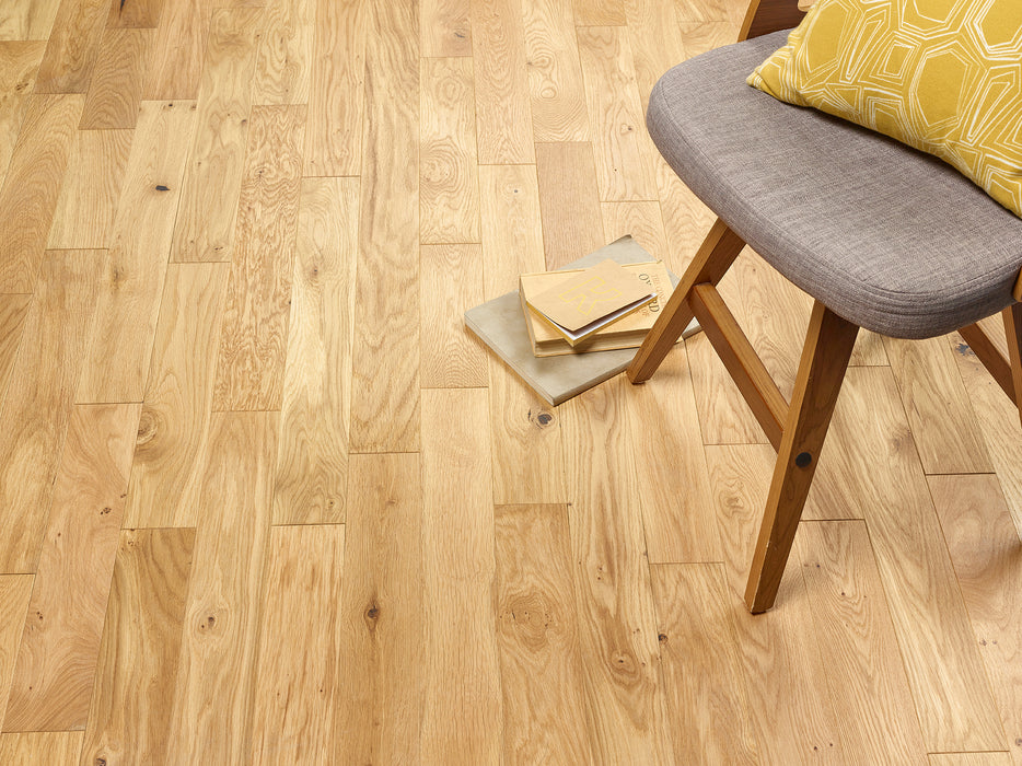 18x90mm Natural Oiled Solid Oak Flooring