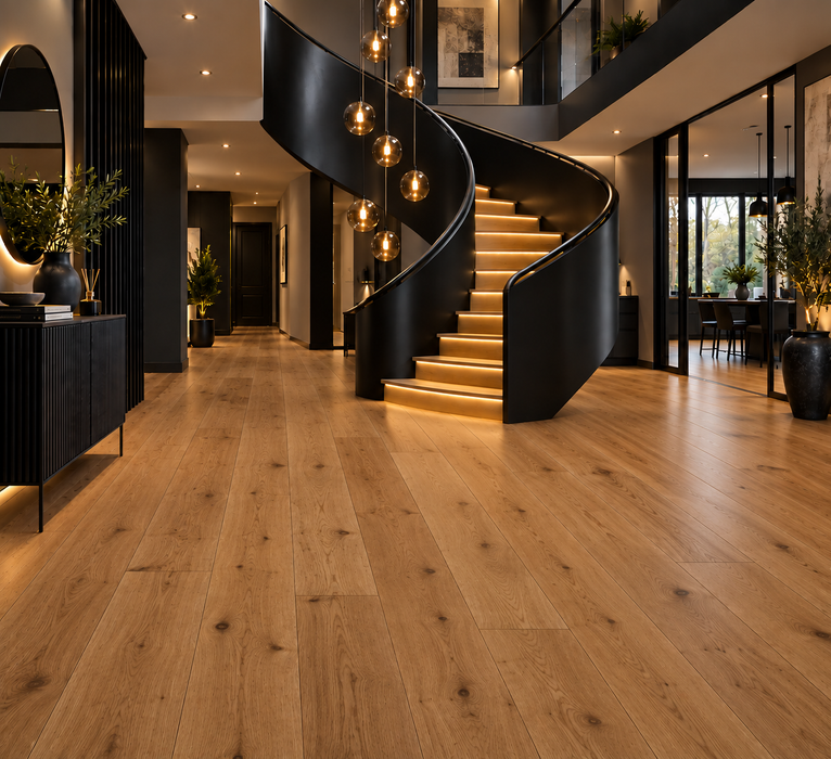 French Oak Rustic Satin Lacquered Plank