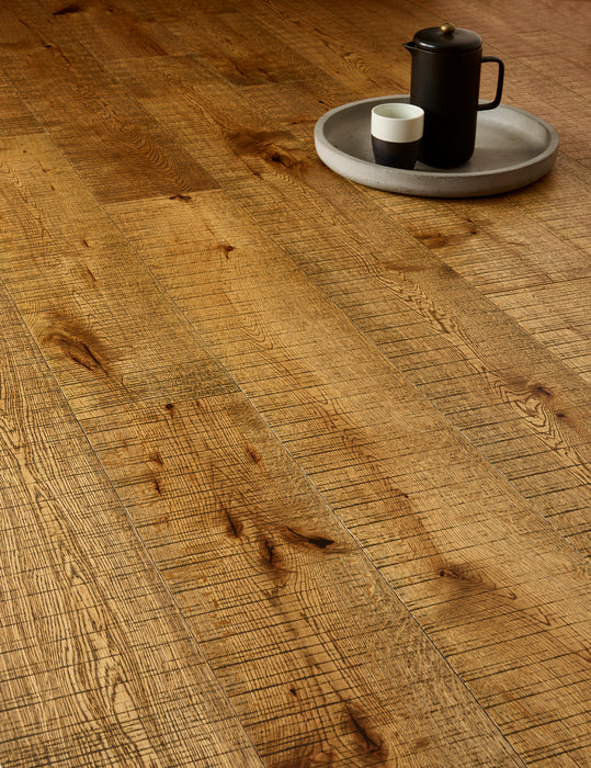 Brooks Floor | Sawn Nevis Black Grain Oak