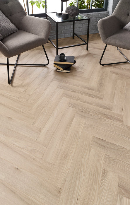 Sandy Oak Malmo 12mm Herringbone Laminate