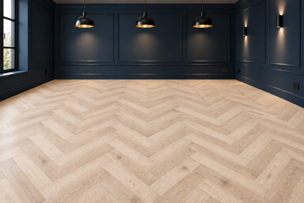 Character Oak Contract Herringbone Unfinished