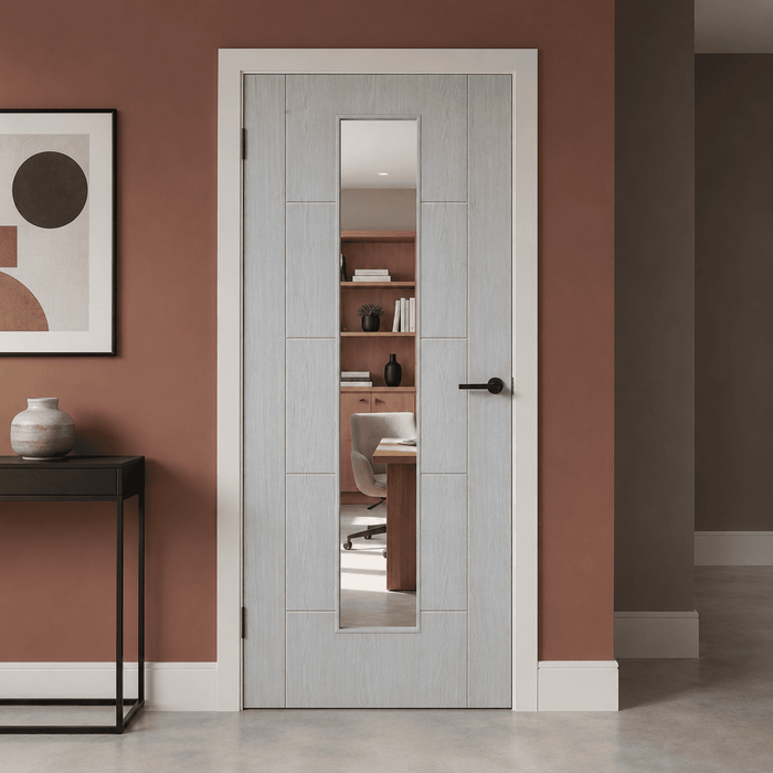 Laminate Grey Iseo 1 Light Internal Door (view 2)