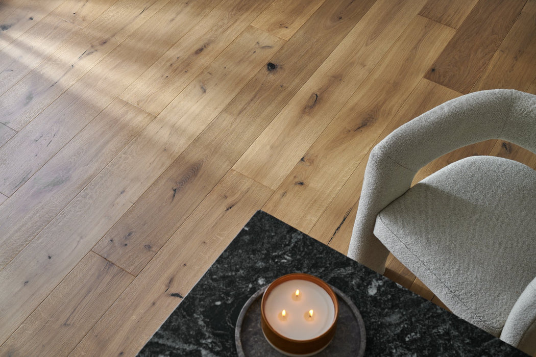 Woodpecker | Dartmouth Beaten Oak 190mm - Newland Floors and Doors