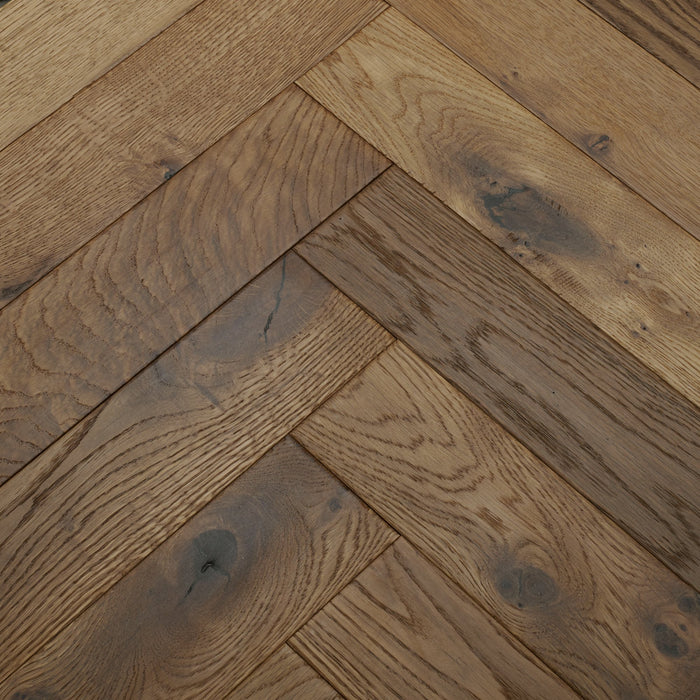 Woodpecker | Dartmouth Smoked Oak Herringbone 90mm