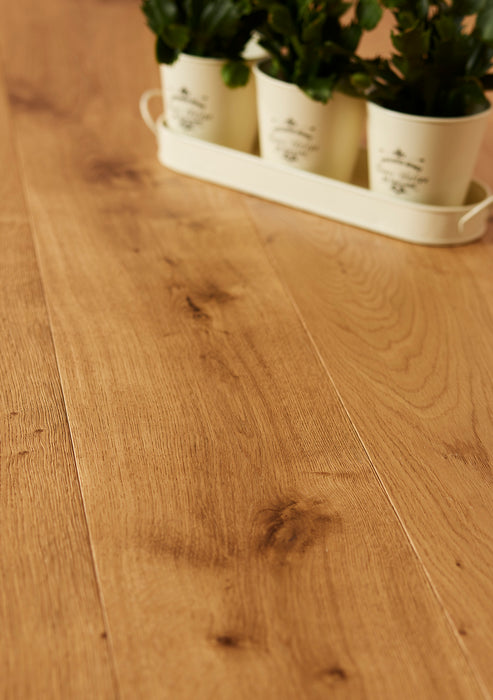 Engineered Rustic Oak Brushed & Oiled Flooring 190mm | 129.96 Square Meters