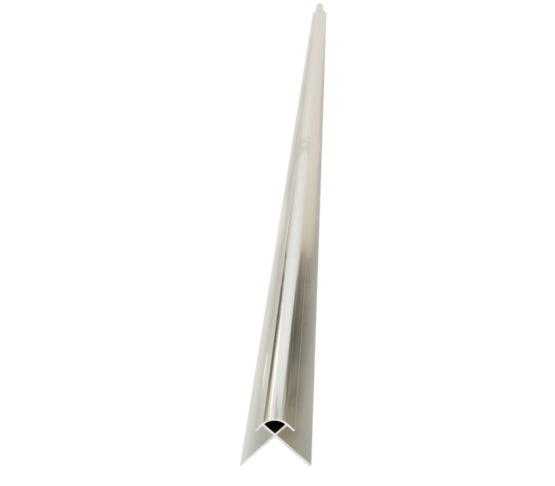 Shower Panel External Corner Trim Silver 2400mm x 8mm (Pack of 10)