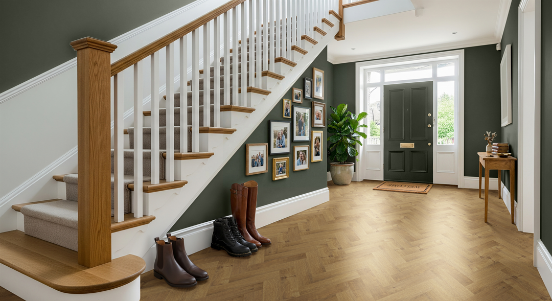 Luvanto | Contemporary Herringbone Design Fairfield Oak
