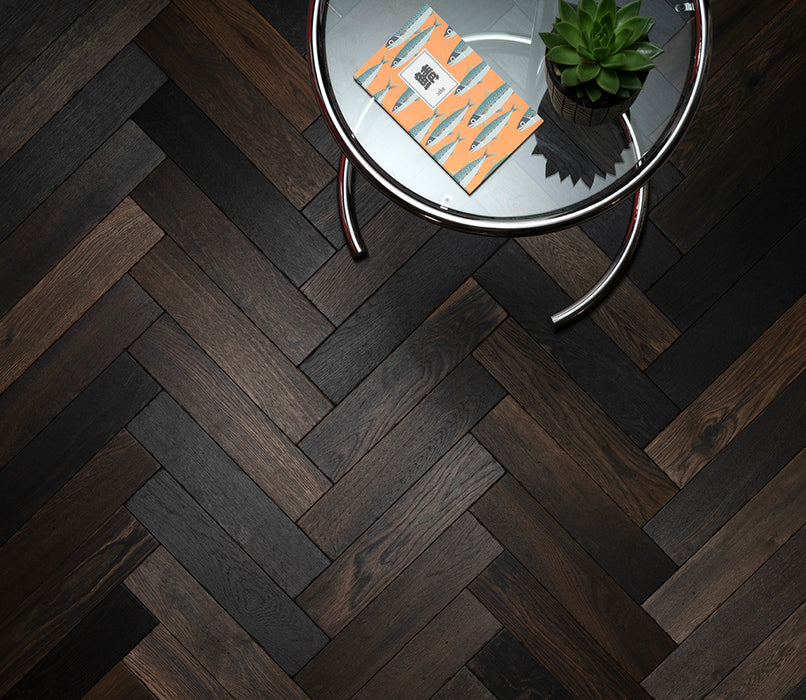 Woodpecker | Goodrich Charred Oak Herringbone (Clearance)