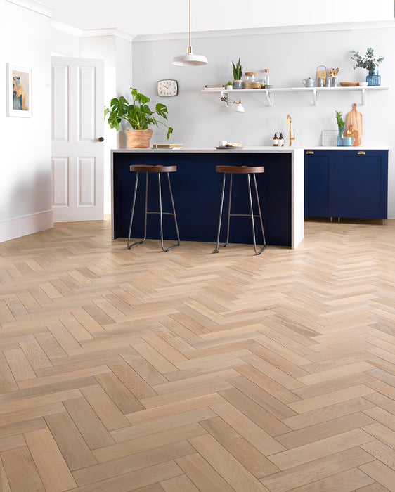 Woodpecker | Goodrich Ecru Oak Herringbone