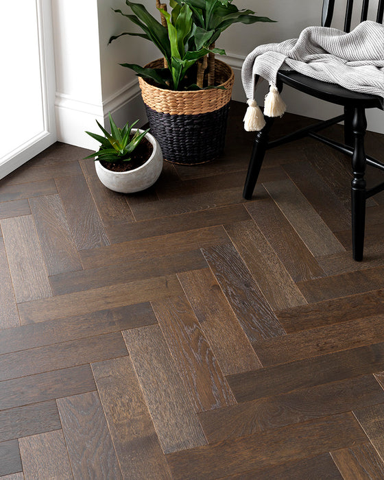 Woodpecker | Goodrich Espresso Oak Herringbone