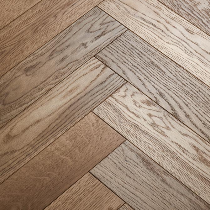 Woodpecker | Goodrich Smoked Oak Herringbone