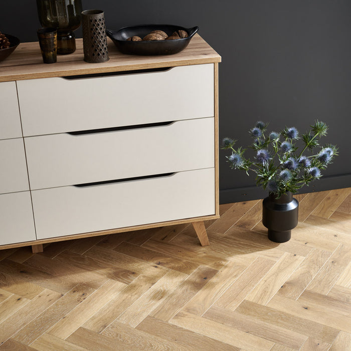 Woodpecker | Goodrich White Smoked Oak Herringbone