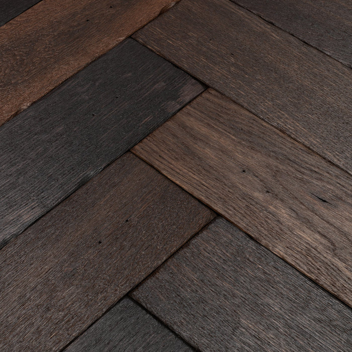 Woodpecker | Berkeley Charred Oak Herringbone 90mm