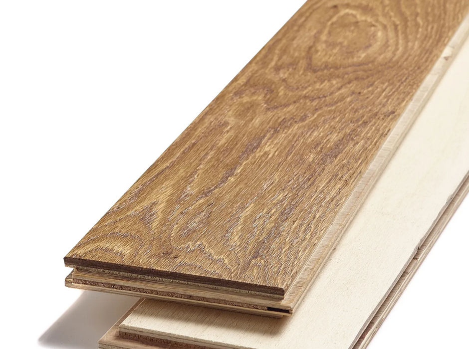 Smoked Brushed & Oiled Engineered Oak Herringbone