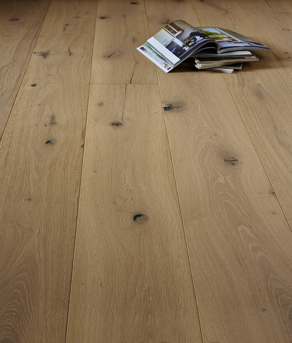 14x220mm Super Rustic Grade Ice White Oak Flooring