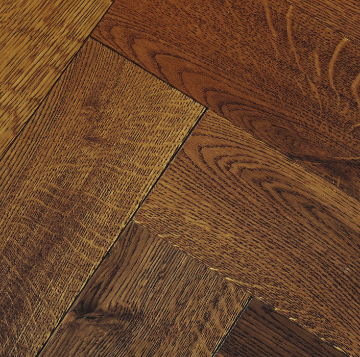 Woodpecker | Harlech Coffee Oak Herringbone 90mm