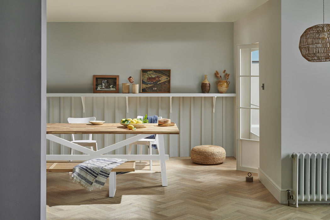 Woodpecker | Harlech Ecru Oak Herringbone 90mm