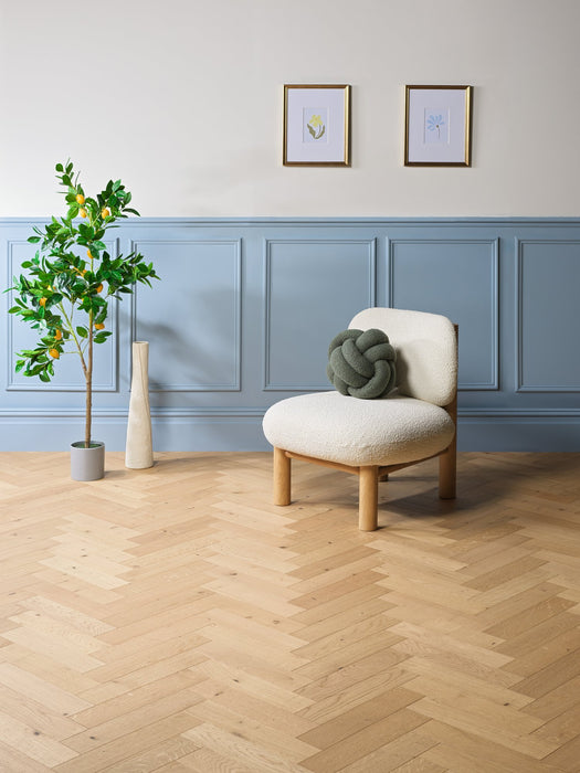 Woodpecker | Harlech Natural Oak Herringbone 90mm