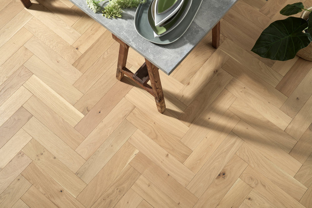 Woodpecker | Harlech Raw Oak Herringbone 90mm