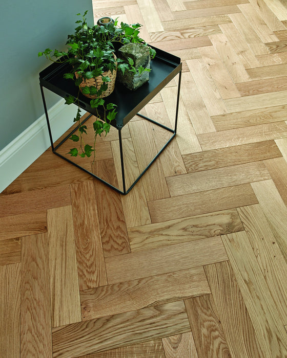 Woodpecker | Harlech Rustic Oak Brushed & Lacquered Herringbone 15/4 x 90mm