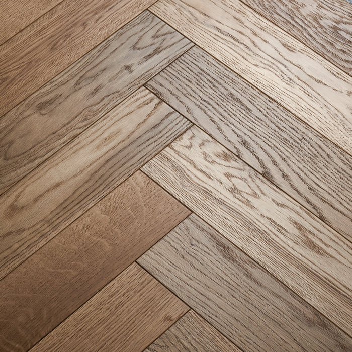 Woodpecker | Harlech Smoked Oak Herringbone 90mm
