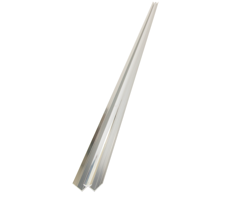 Shower Panel Internal Corner Trim Silver 2400mm x 8mm