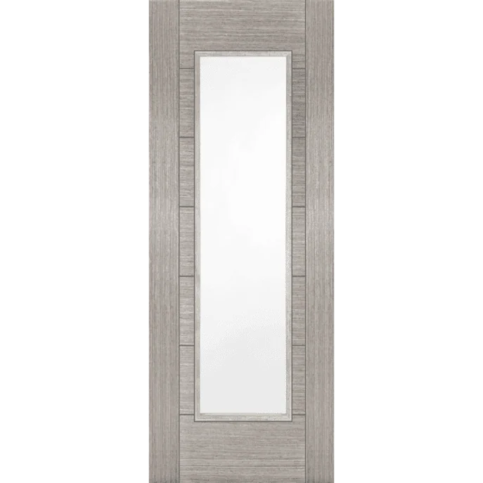 Mendes | Light Grey Corsica 1 Light Clear Glazed Internal Door