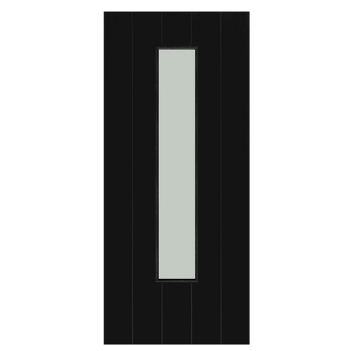 Black Laminate Killarney 1 Light Internal Door