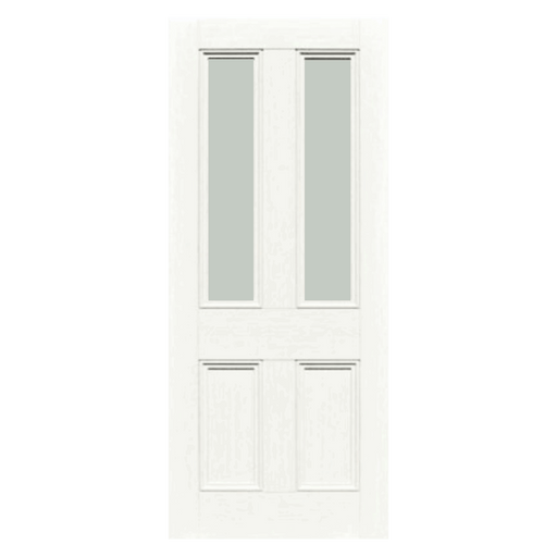 White Laminate Toulouse 2 Light Internal Door
