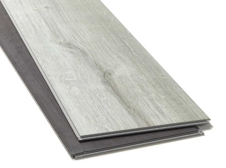 Light Grey Oak SPC Rigid Core Click Vinyl Herringbone