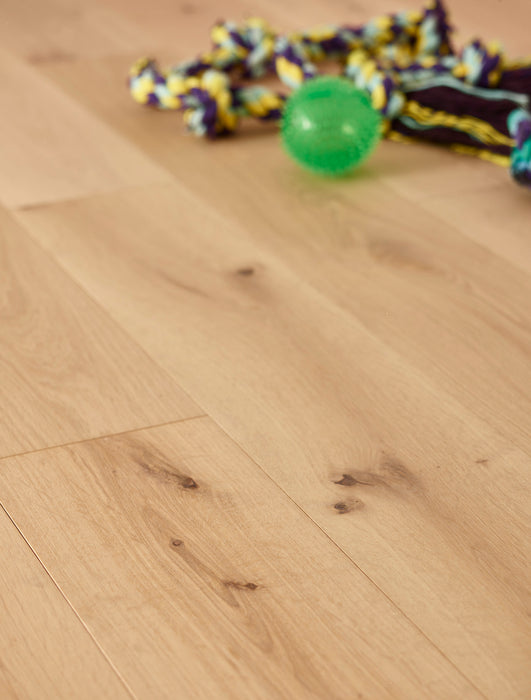 Engineered Rustic Oak Raw Matt Lacquered Flooring 190mm | 129.96 Square Meters