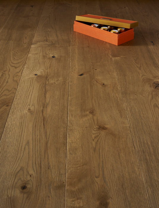 14x220mm Super Rustic Grade Smoked Oak Flooring
