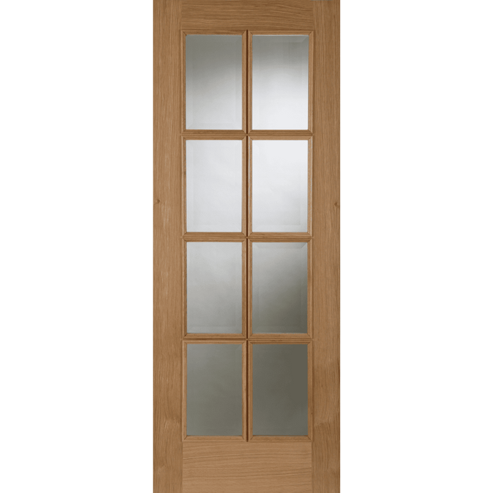 Mendes | Oak 8 Light Clear Glazed Internal Door