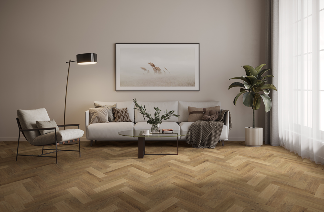 Luvanto | Craftsman Dryback Herringbone New Forest Oak