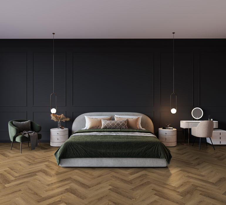 Luvanto | Craftsman Dryback Herringbone Sherwood Oak