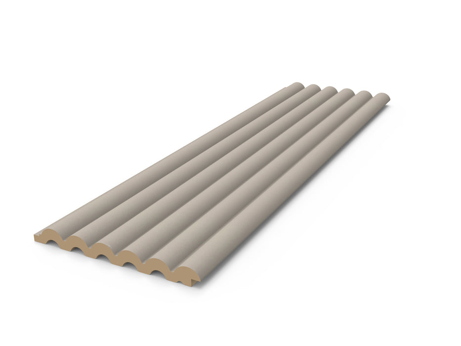 Decorative Taupe Ribbed Wall Panels (10 pack)