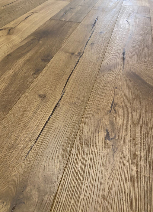 Brooks Floor | Signature Antique Heavy Brushed Oak Smoked UV Oiled