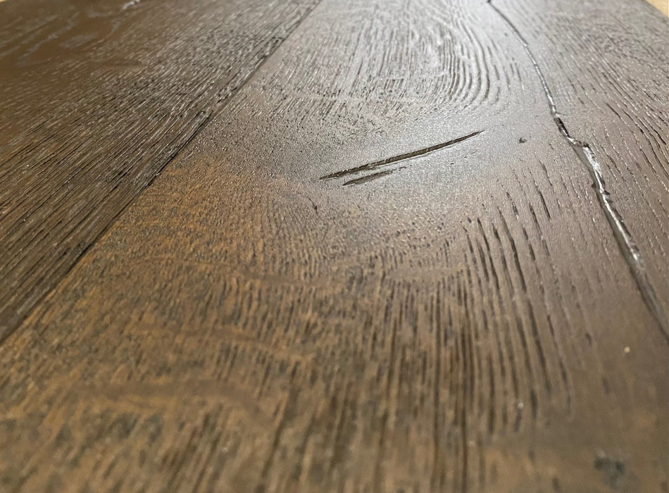 Brooks Floor | Signature Antique Heavy Brushed Oak Dark Smoked UV Oiled