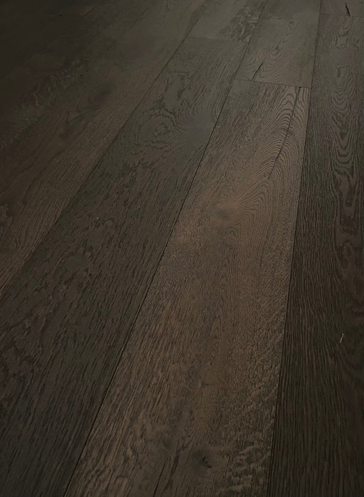 Brooks Floor | Signature Antique Heavy Brushed Oak Dark Smoked UV Oiled