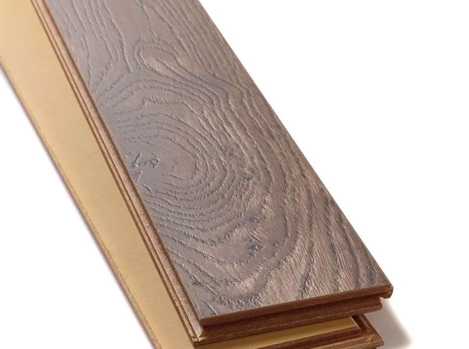 Burnt Antique Oak Gothenburg 12mm Herringbone Laminate