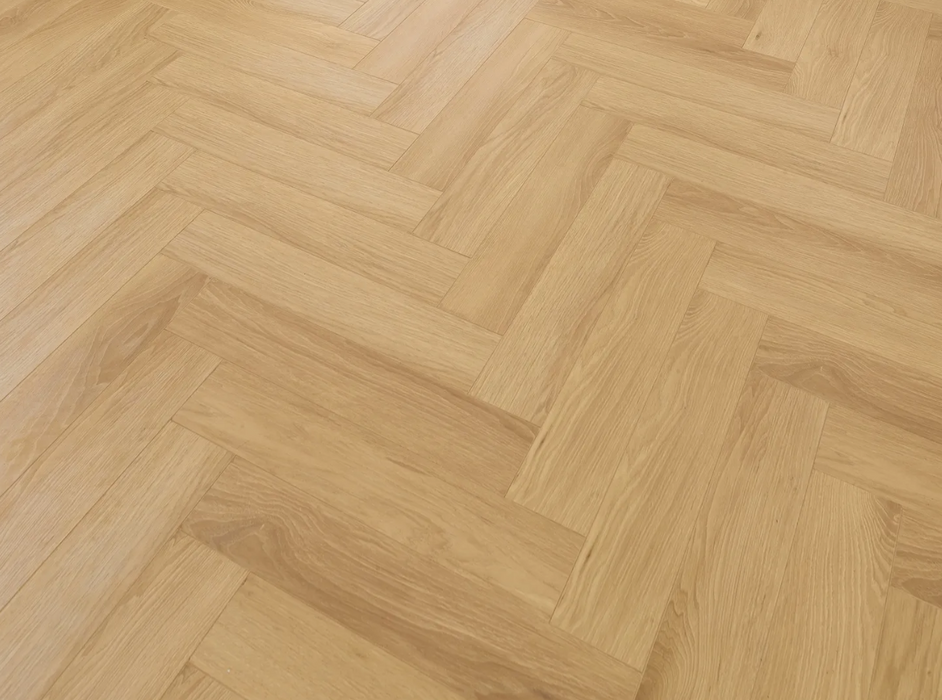 Light Oak Stockholm 12mm Herringbone Laminate