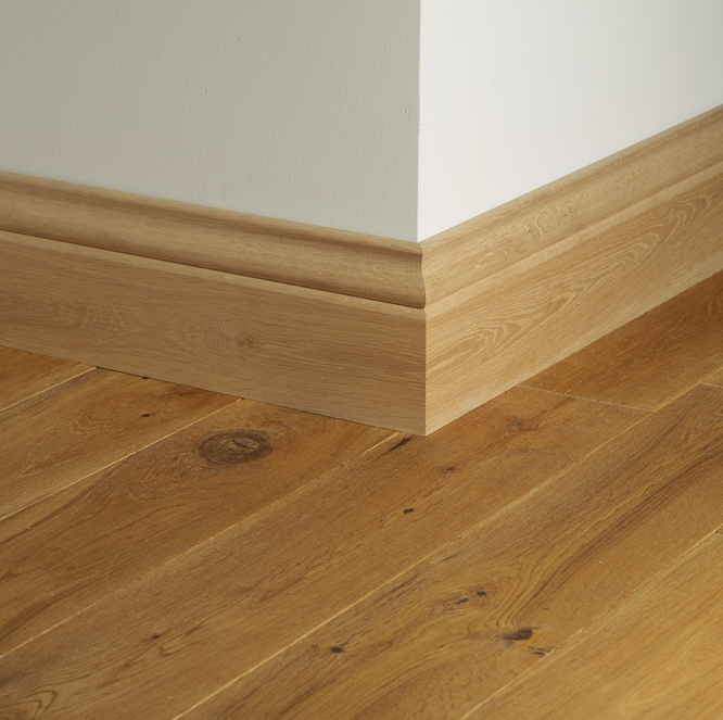 Woodpecker | Solid Oak Skirting Board (Lacquered) 20mm x 145mm x 2350mm