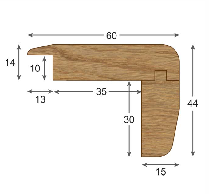 Overlap Stair Nosing 0.9m