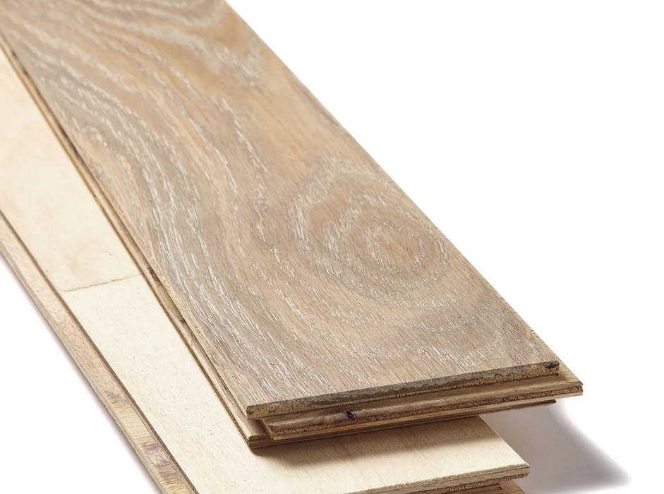 Smoked Grey Hardwax Oiled Engineered Oak Herringbone